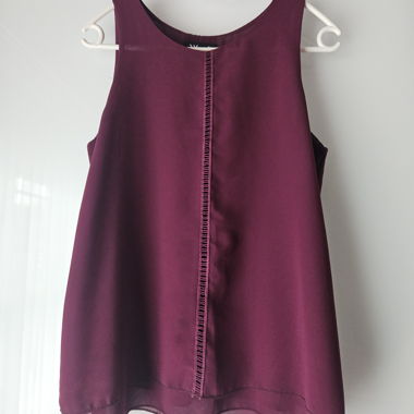 Top sans manches bordeaux