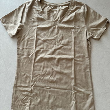 Beiges T-Shirt von Chicoree