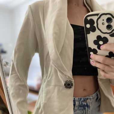 weisse Jacke