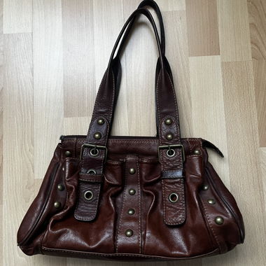Vintage leather bag C&G Milano