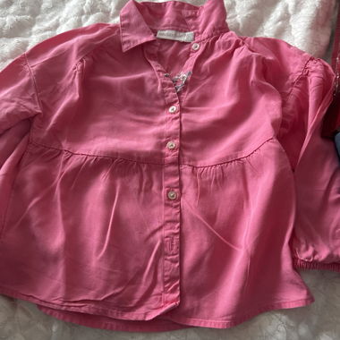 Pink Girls’ Long-Sleeve Shirt