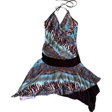 Printed Backless Dress