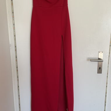Long elegant red dress