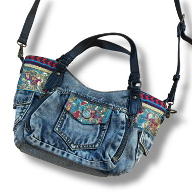 Vintage glitter jeans Desigual handbag