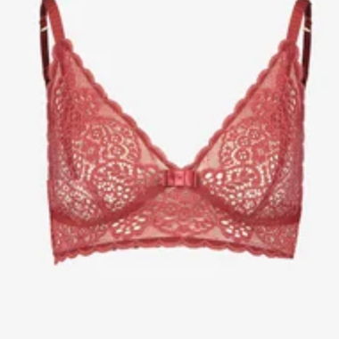 Brassiere en dentelle rouge