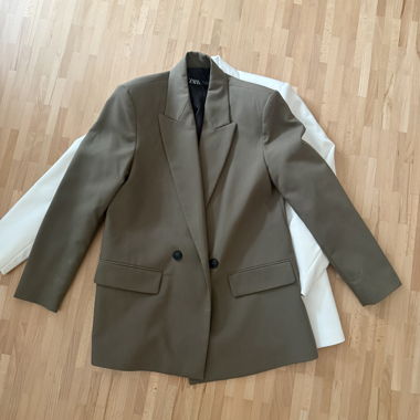 Zara Khaki Blazer XS