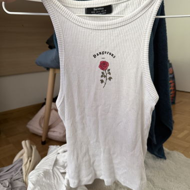 Canotta a costine Bershka
