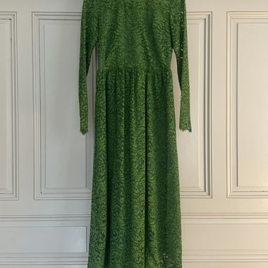 Bellissimo vestito in pizzo verde mai indossato di Tara Jarmon.