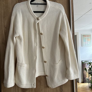 Cardigan blanc boutonne