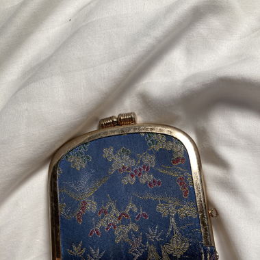 Blue clip wallet