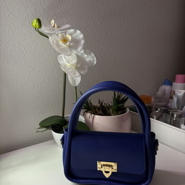 Petit sac de soirée, bleu nuit 