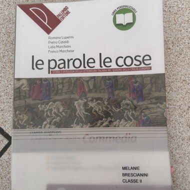 Lot de livres scolaires "le parole le cose"