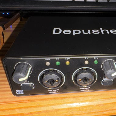 DEPUSHENG PROFESSIONAL BLACK AUDIO INTERFACE