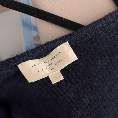 Sézane Strickjacke Gaspard marine