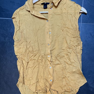 Blusa smanicata gialla H&M Taglia 34