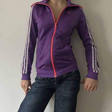 Giacca da allenamento vintage Adidas lilla