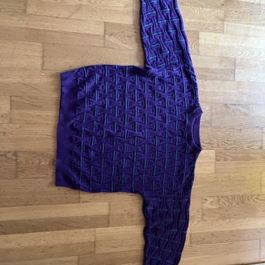 Pull en maille lilas