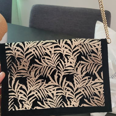 Black/Gold Crossbody Bag