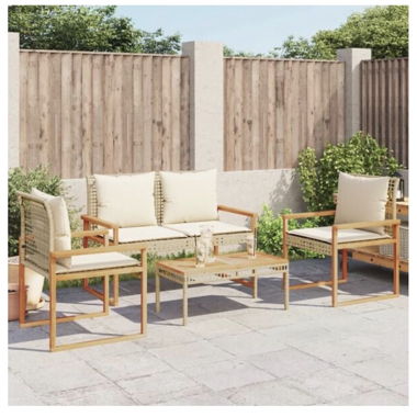 Gartenlounge 3-Sitzer VidaXL