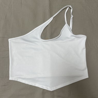 White crop top