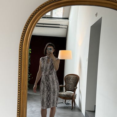 Schlangenmuster Kleid