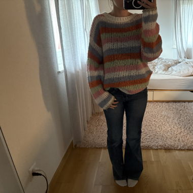 farbiger Pullover