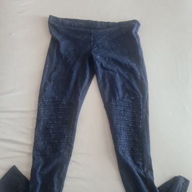 Leggings blu opaco