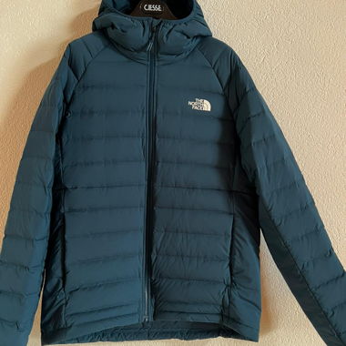 The North Face hooded down jacket