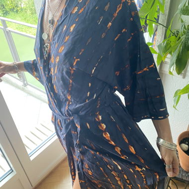Kimono black/orange