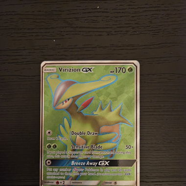 Virizion GX FULL ART Lost Thunder Pokemon NM