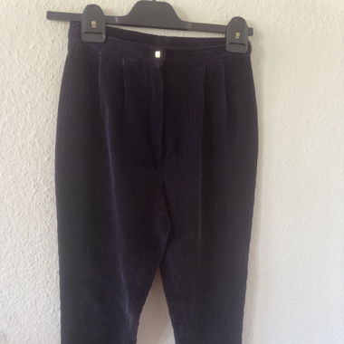 Vintage corduroy purple leggings with gaiters 