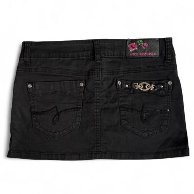Black y2k mini skirt