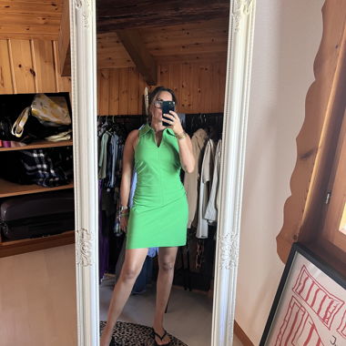Abito aderente verde