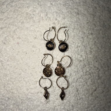 Set di orecchini con anelli