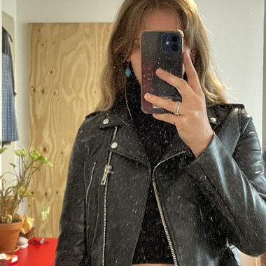 Zara Lederjacke 