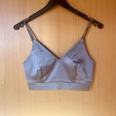 Silver-Grey Crop Top 