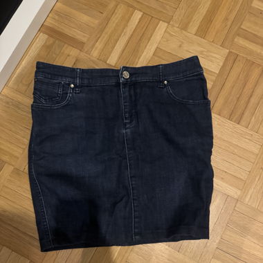 Mini jupe en jeans Armani
