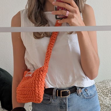Sac au Crochet Orange