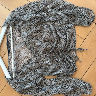 Blouse transparente léopard de Zara