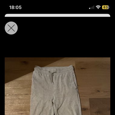 Beige Trainerhose 
