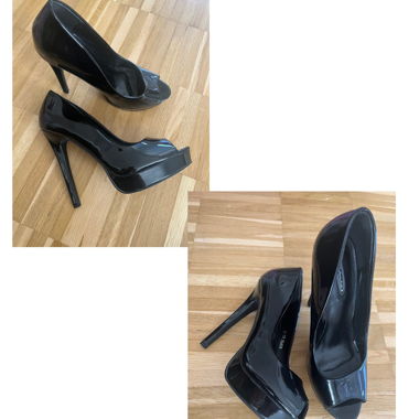 Schwarze Lack-Pumps