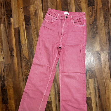 Wide Leg Rosa Jeans