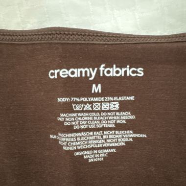 Body Marrone Longsleeve di Creamy Fabrics (cfab)