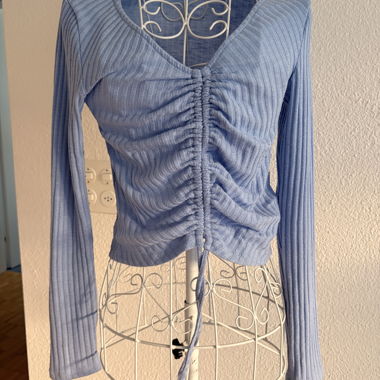 Light Blue Long Sleeve Top