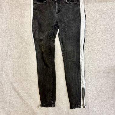 ZARA JEANS NOIR ET BLANC UNISEXE