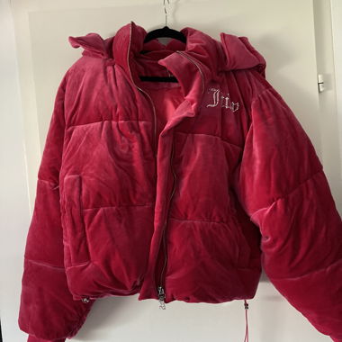 Juicy Couture Cropped Puffer Jacket Velvet