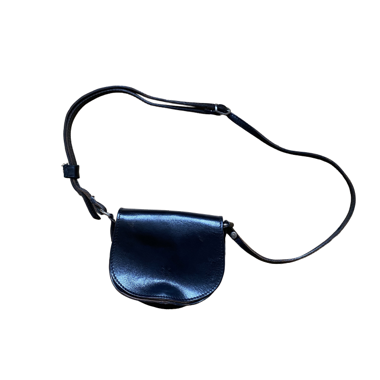 Piccola borsa nera in pelle