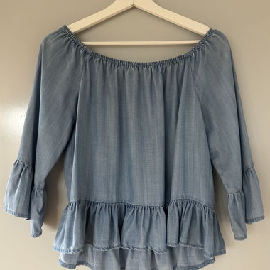 Denim blouse