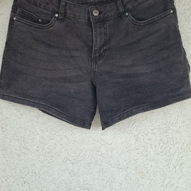 mini short jeans noir 
