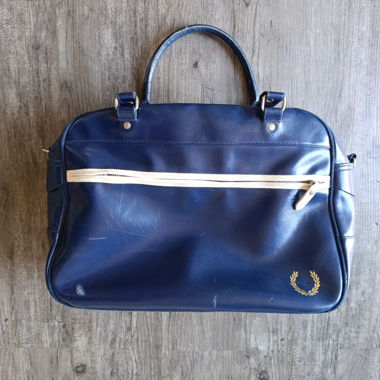 Borsa Bowling Vintage Fred Perry – Blu scuro